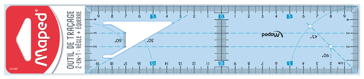 Règles plates en plastique