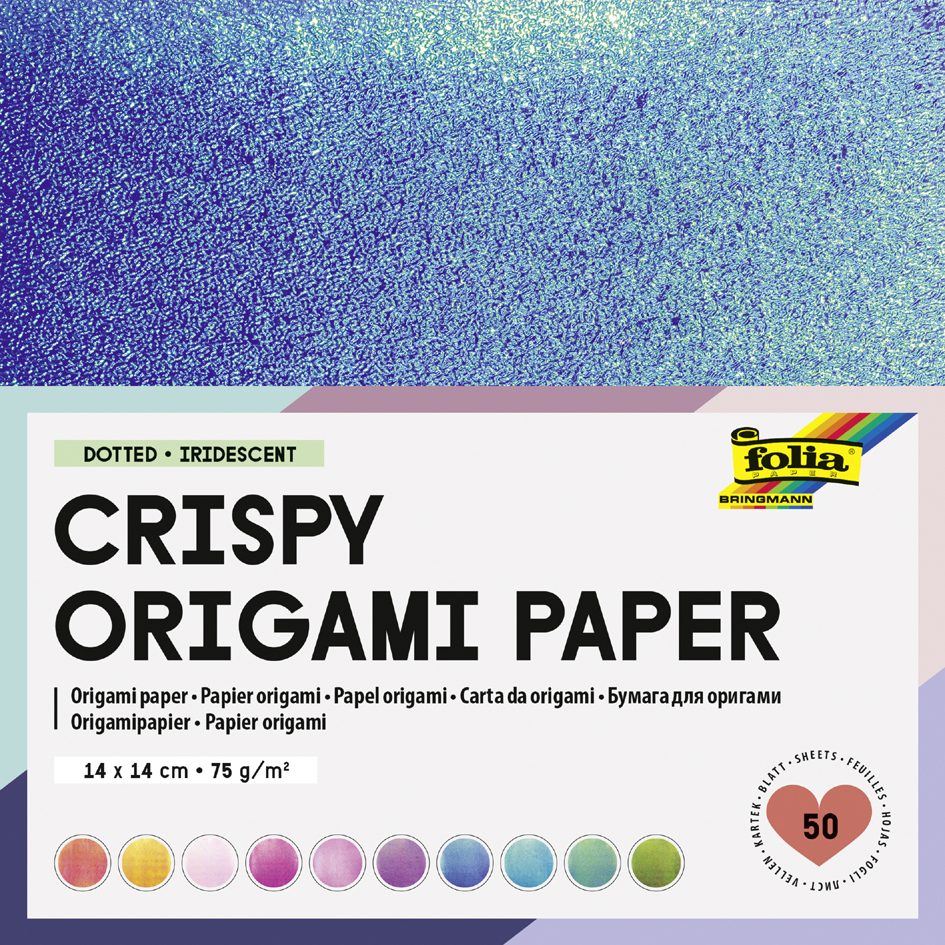 Feuille à plier Crispy Origami Paper, gaufrage par points