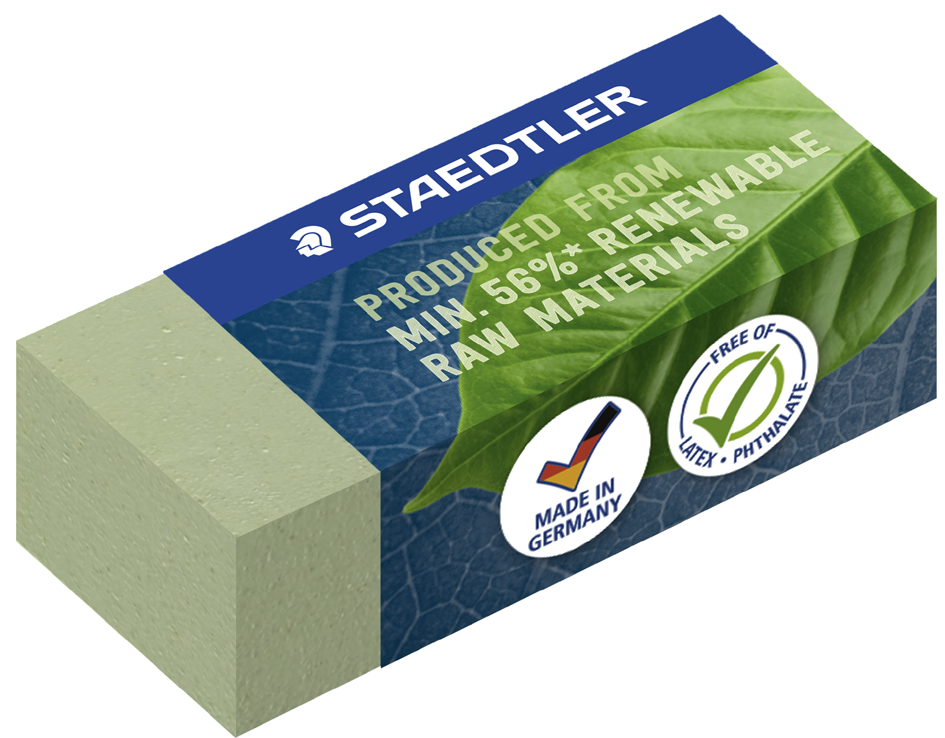 STAEDTLER Gomme, 43 x 19 x 13 mm, vert olive