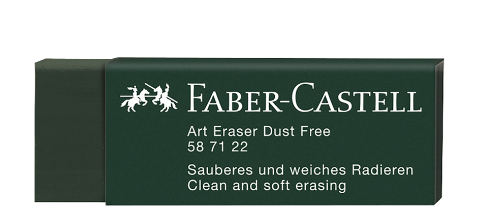 FABER-CASTELL Gomme en plastique DUST-FREE, vert