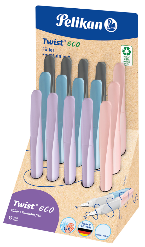 Pelikan Stylo plume Twist eco, présentoir de comptoir