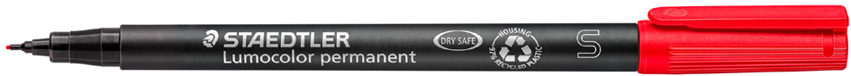 STAEDTLER Marqueur permanent 313S Lumocolor, rouge