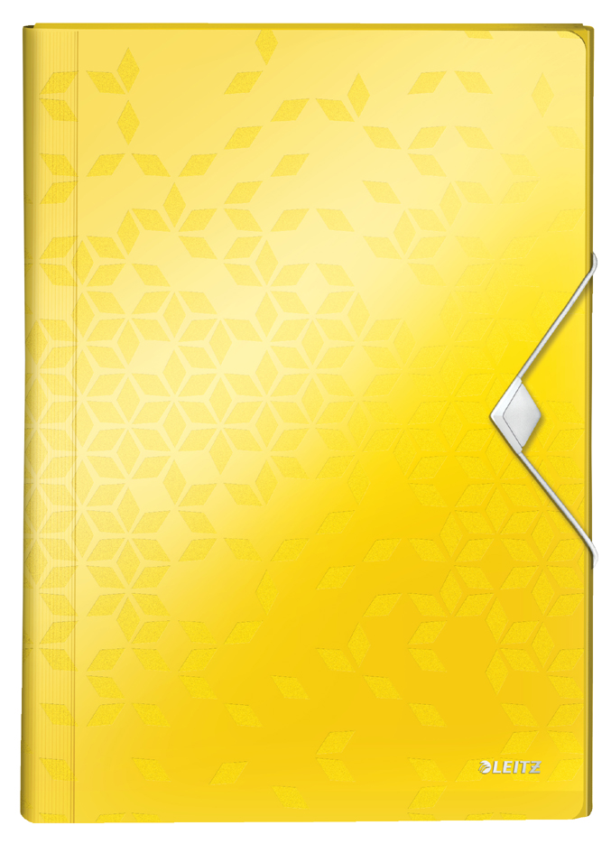 LEITZ Trieur ménager WOW, A4, PP, 6 compartiments, jaune