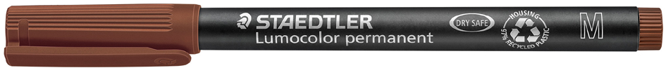 STAEDTLER Marqueur permanent 317M Lumocolor, marron