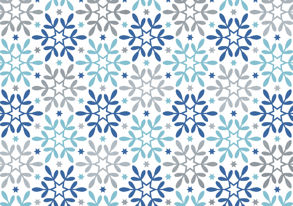 SUSY CARD Papier cadeau de Noël 'flocons de neige'
