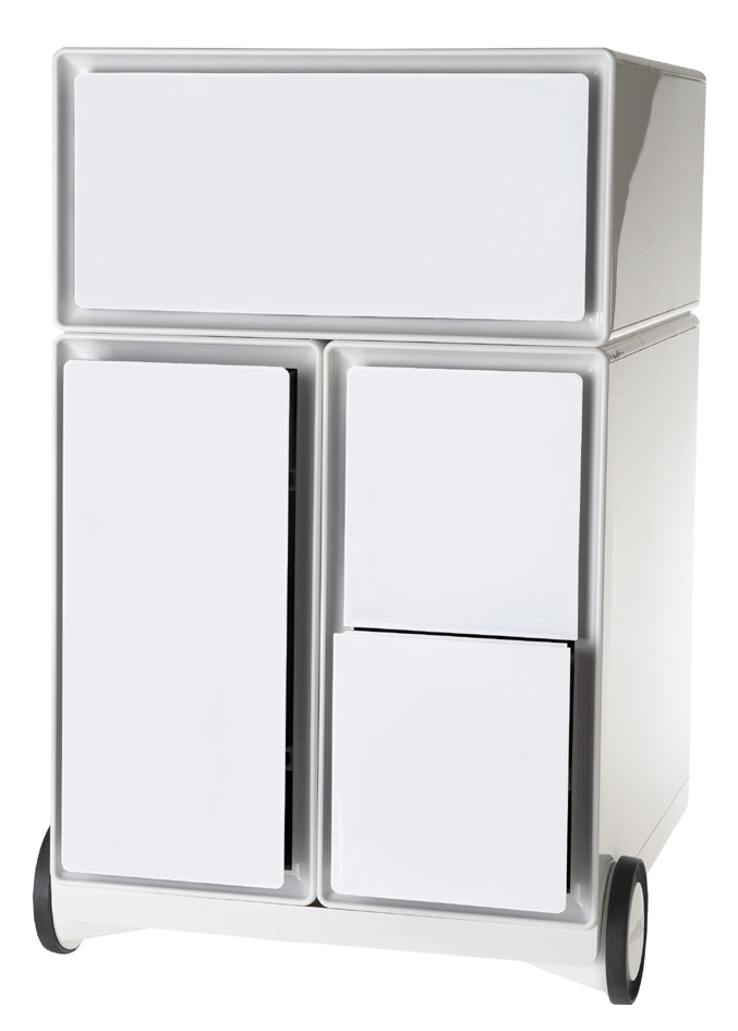 PAPERFLOW Caisson mobile 'easyBox', 1 tiroir, blanc / blanc