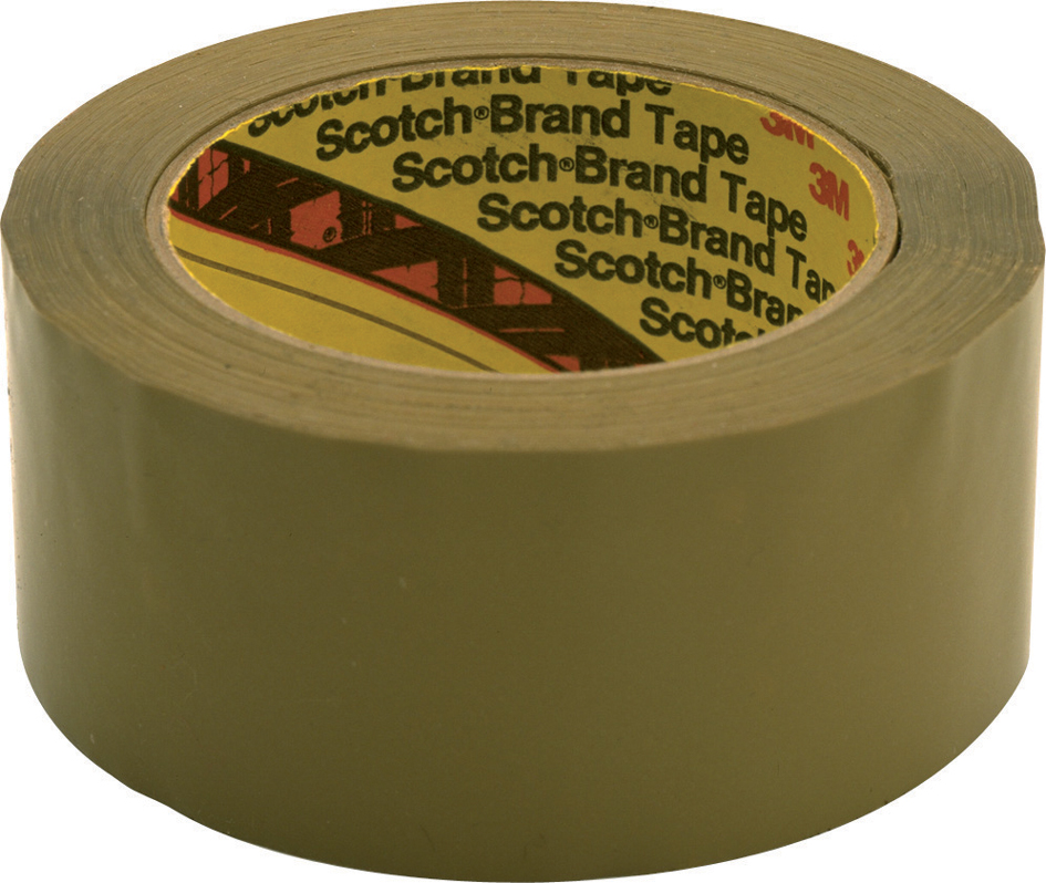 Scotch Ruban adhésif d'emballage 375 E, 50 mm x 66 m, marron