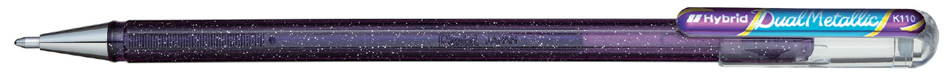 Pentel Hybrid Stylo roller encre gel 'Dual Pen', violet/
