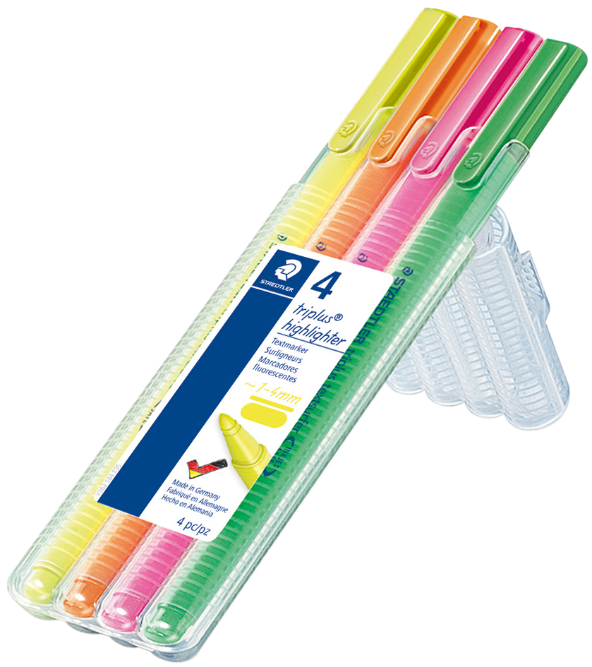 STAEDTLER Surligneur 'triplus textsurfer', étui de 4