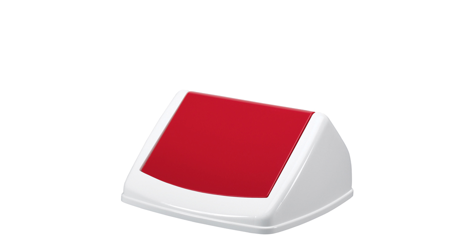 Accessoire: couvercle DURABIN SQUARE 40, blanc / rouge