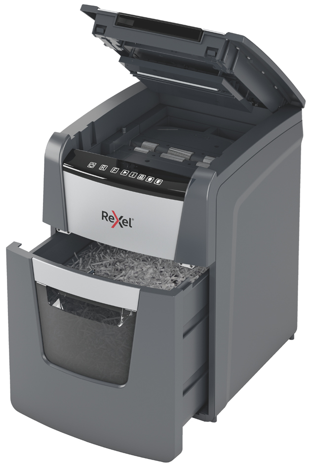 Destructeur de documents Optimum AutoFeed+ 90X, ouvert