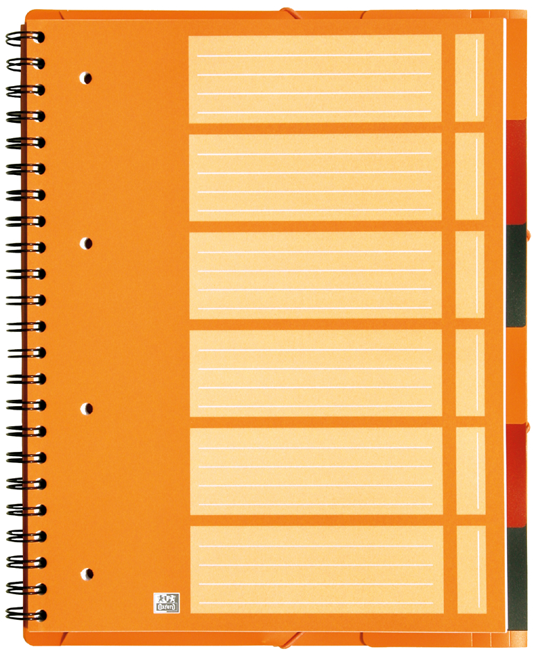 Page d'index - 6 onglets pour s'organiser