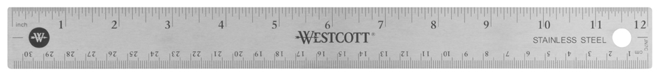 WESTCOTT Règle en métal avec dos en liège, longueur: 300 mm