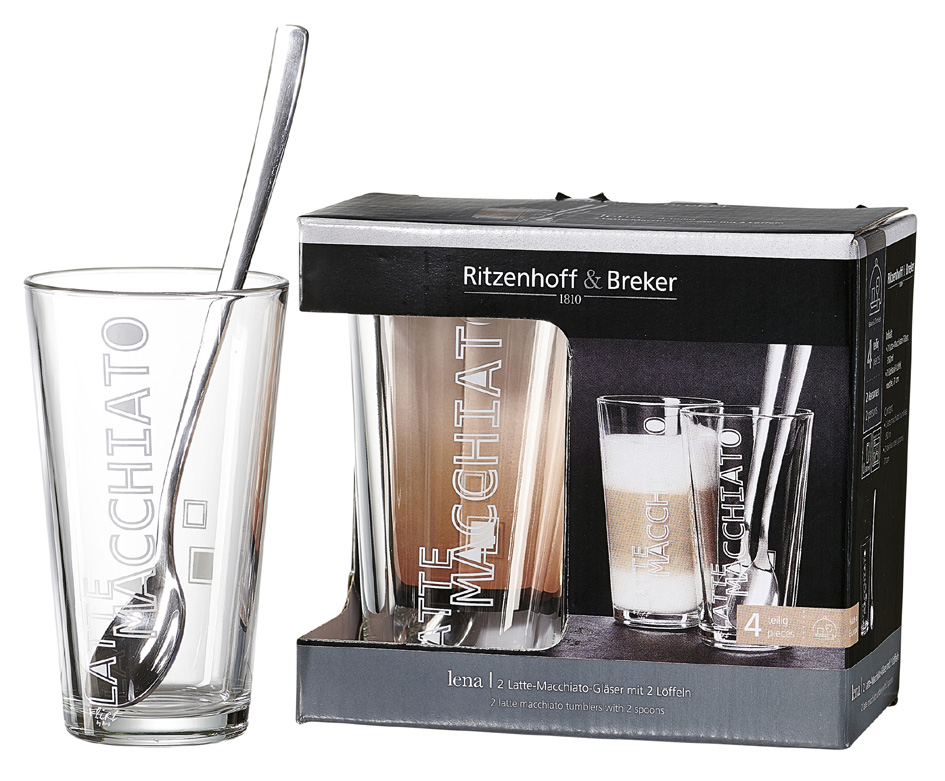 Ritzenhoff & Breker Set latte macchiato LENA