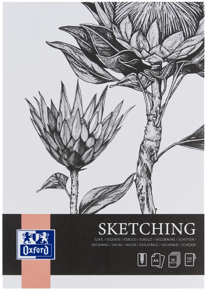 Oxford Art Bloc de croquis 'Sketching', A3, 120 g/m2