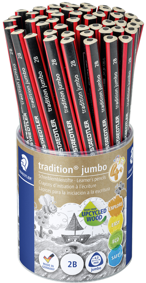 STAEDTLER Crayon d'initiation à l'écriture jumbo, pot de 50