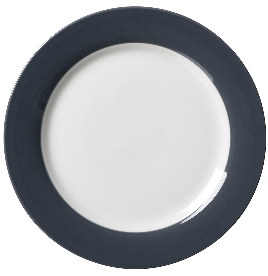 Assiette plate DOPPIO ANTHRACITE