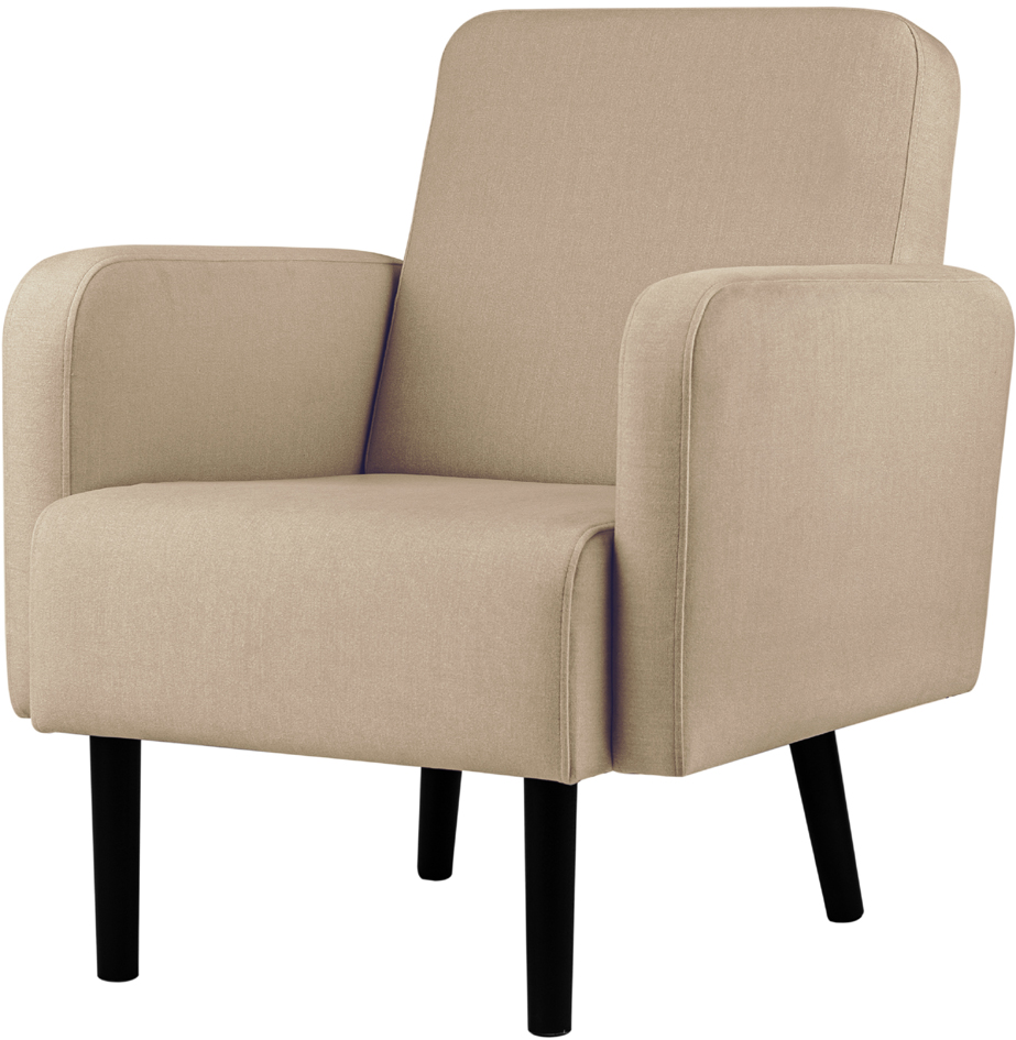 PAPERFLOW Fauteuil LISBOA, habillage en tissu, ivoire