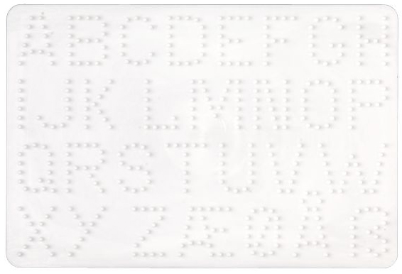 HAMA Plaque pour perles midi 'lettres-ABC', blanc
