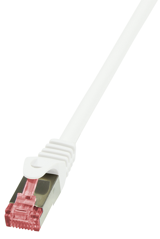 LogiLink Câble patch, Cat. 6, S/FTP, 0,25 m, blanc