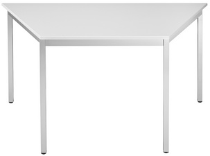 Visuel de référence: Table de réunion modulaire, trapezoïdale, gris clair