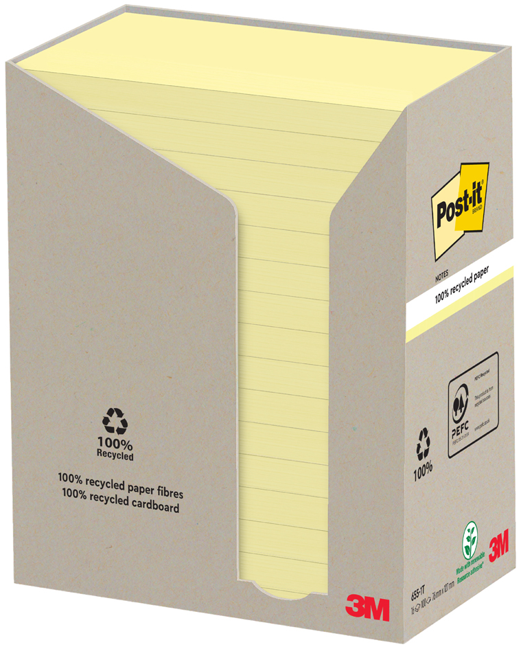 Notes adhésives, recyclés