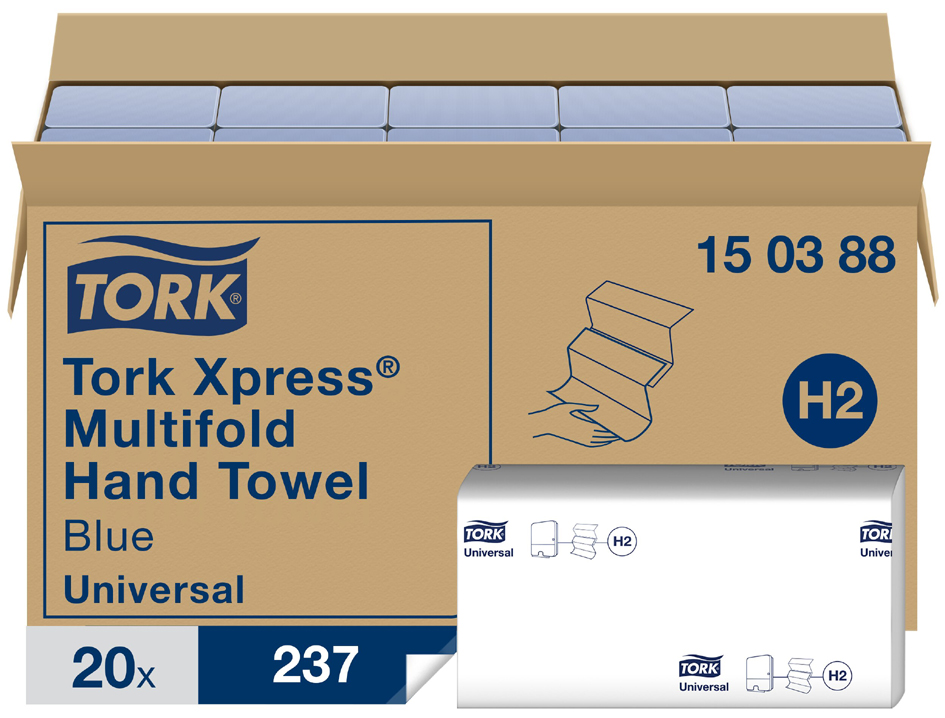 TORK Xpress Essuie-mains interfolié, 213 x 234, pliage en Z