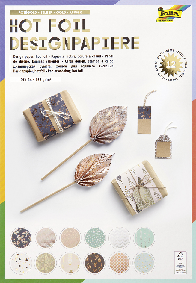 Bloc de papier design "Hotfoil"