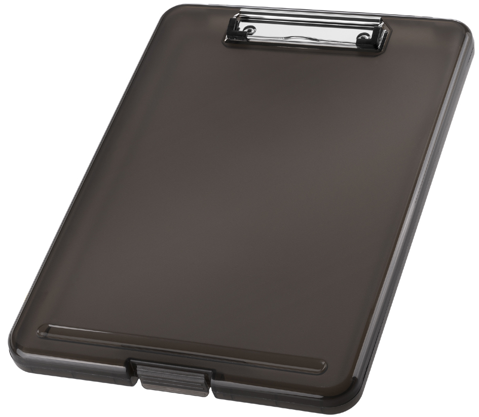 helit Porte-bloc avec compartiment 'the clip', A4, gris