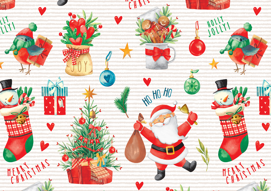 SUSY CARD Papier cadeau de Noël 'père Noël'