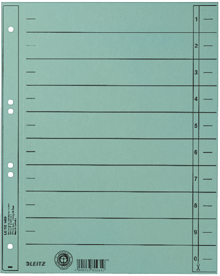Visuel de référence: Intercalaires, bleu clair