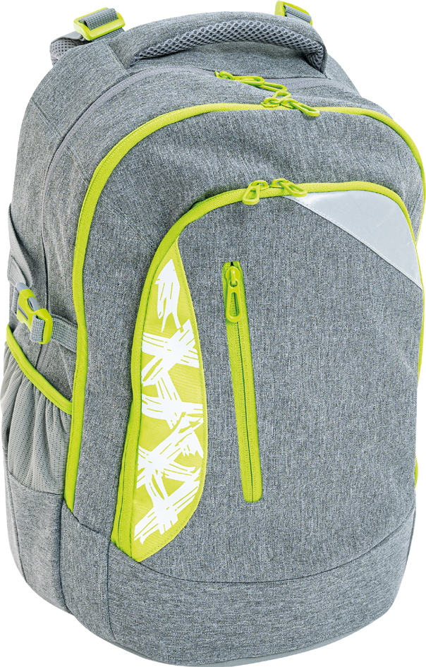 EBERHARD FABER Sas à dos scolaire X-Style, gris / vert