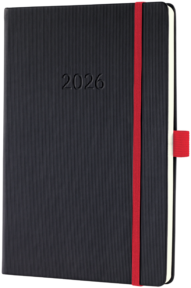 Agenda planning Conceptum, noir/rouge