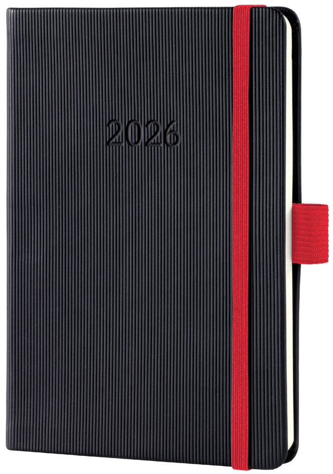 Agenda de poche Conceptum, noir/rouge