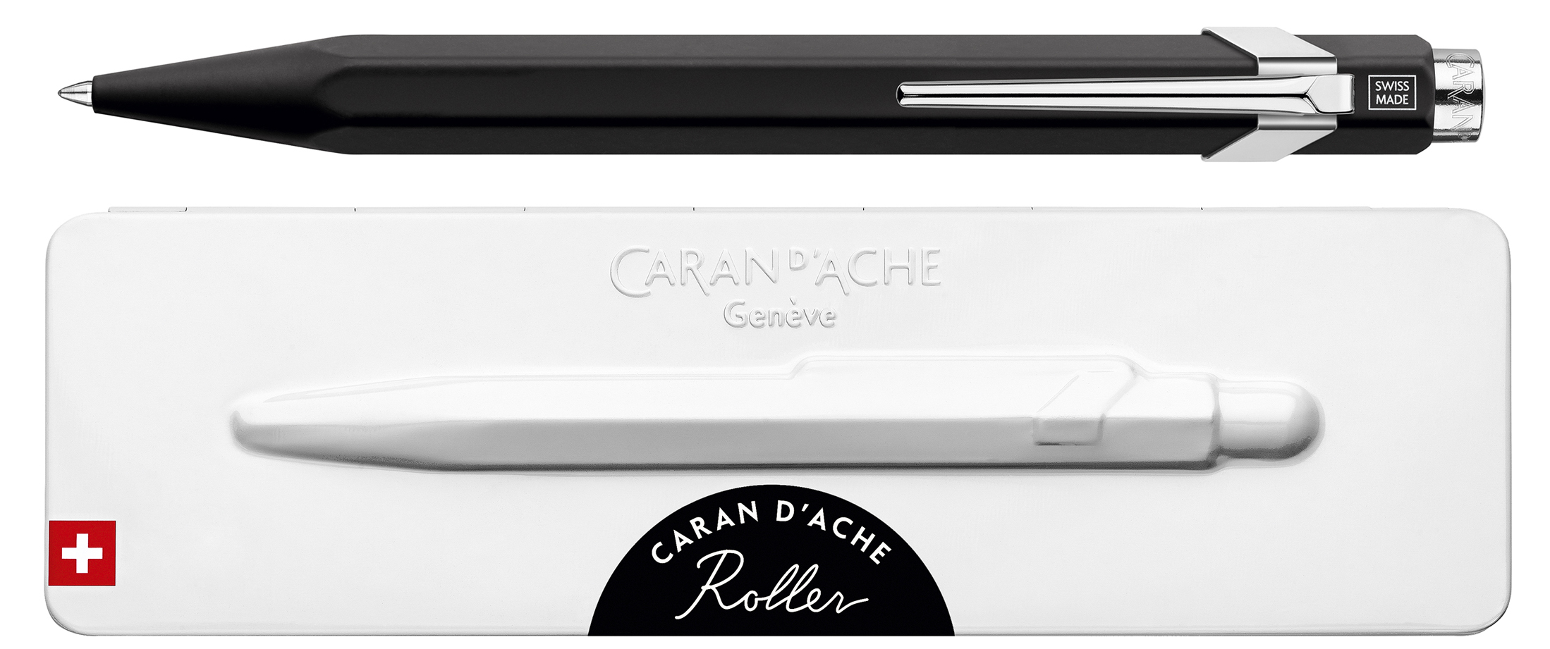 CARAN D'ACHE Recharge pour stylo roller, noir