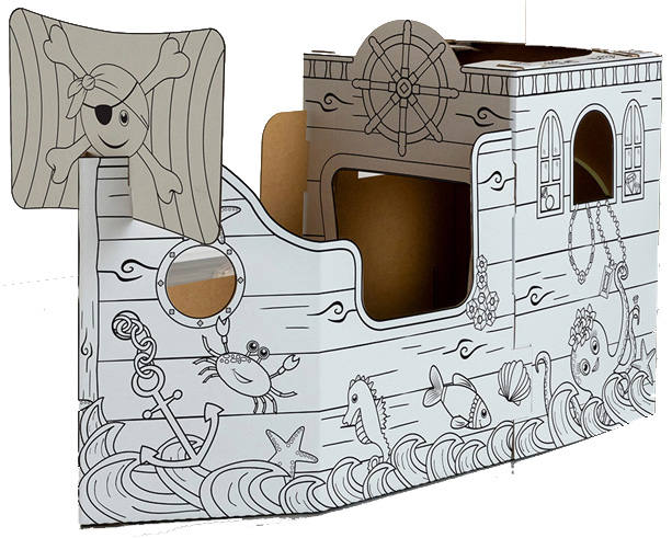 Fellowes Bankers Box Carton de jeu XL BATEAU DE PIRATES