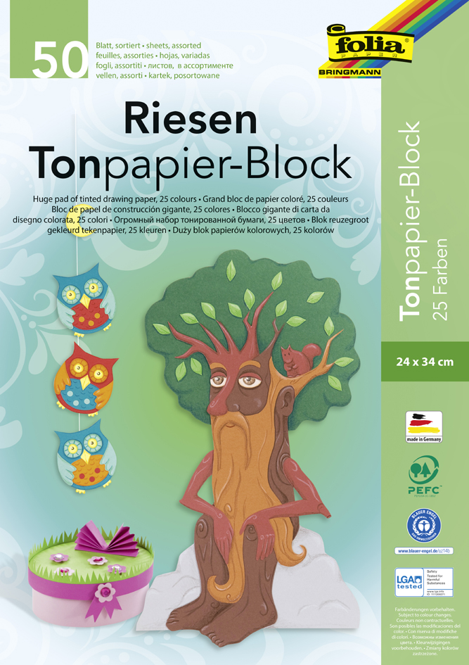 folia Papier de couleur, (L)240 x (H)340 mm