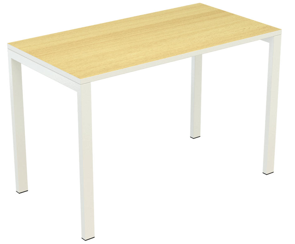Table de bureau easyDesk, hêtre / blanc