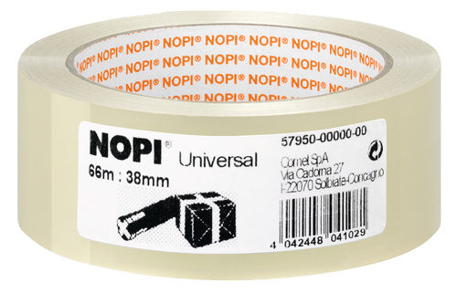 NOPI Ruban adhésif universel pour emballage, 50 mm x 66 m