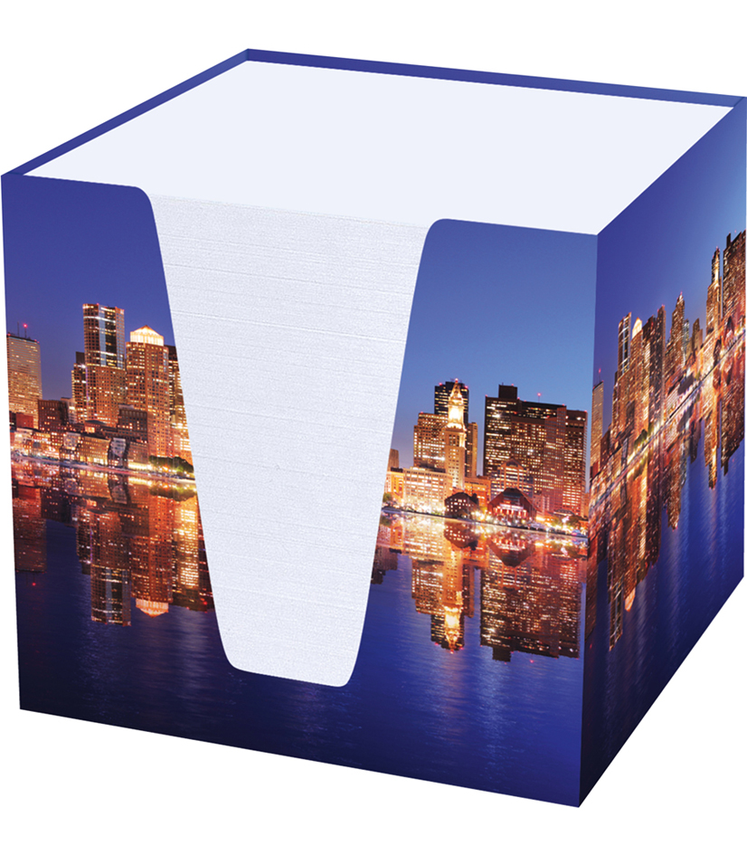 RNK Verlag Bloc cube 'Skyline', carton rigide, garni