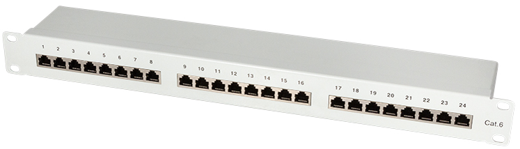 LogiLink Panneau de brassage 19' cat.6 Econline, 16 port