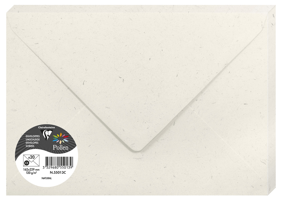 Pollen by Clairefontaine Enveloppes C5, Natura