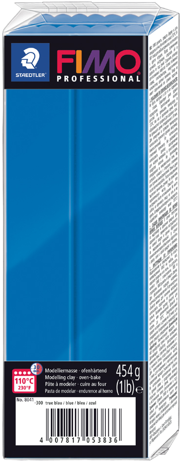 FIMO PROFESSIONAL Pâte à modeler, 454 g, bleu pur