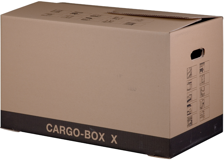 smartboxpro Carton de déménagement 'CARGO-BOX X', marron