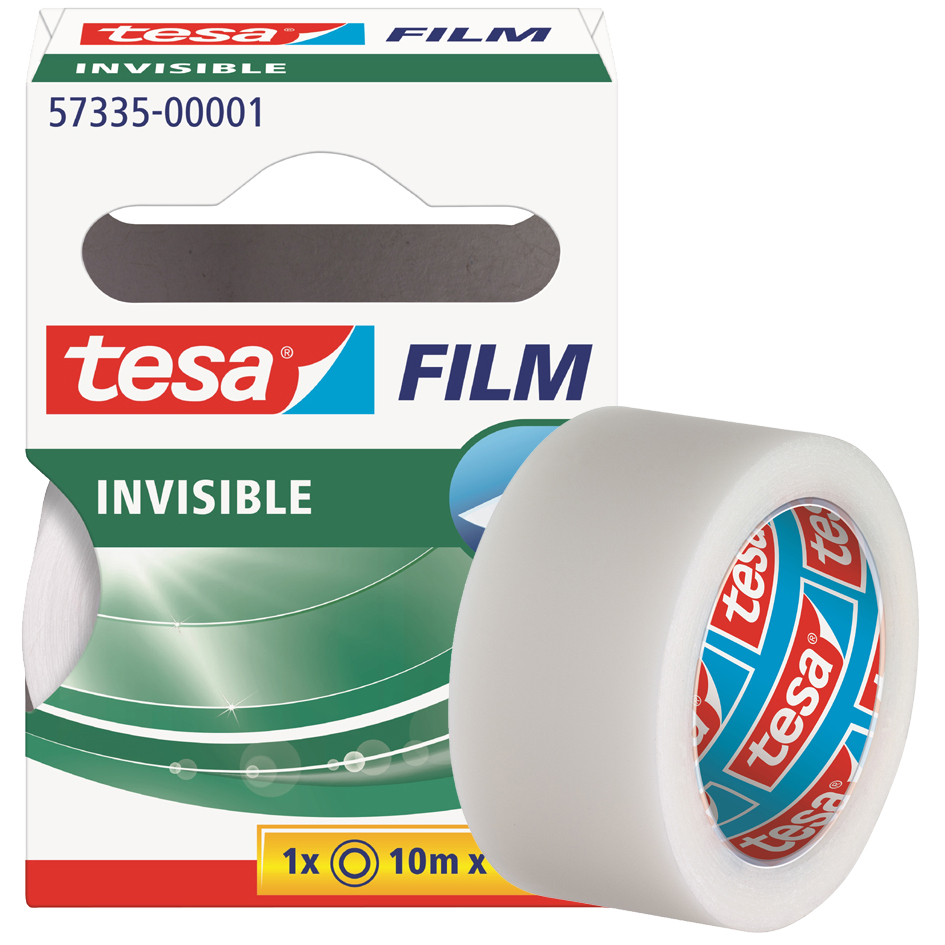 tesa Film Ruban adhésif, 19 mm x 10 m, mat, invisible