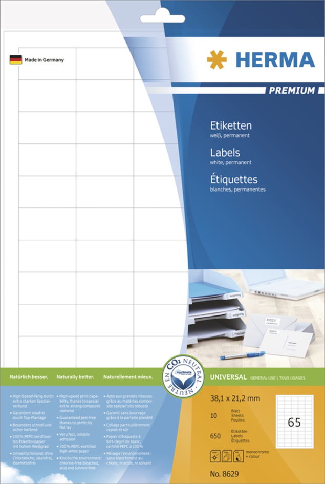 Etiquettes, blanc, petit paquet