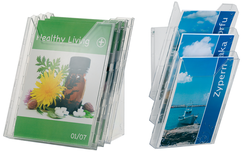 Porte-brochures - système COMBIBOXX A4 SET L, exemple d'utilisation