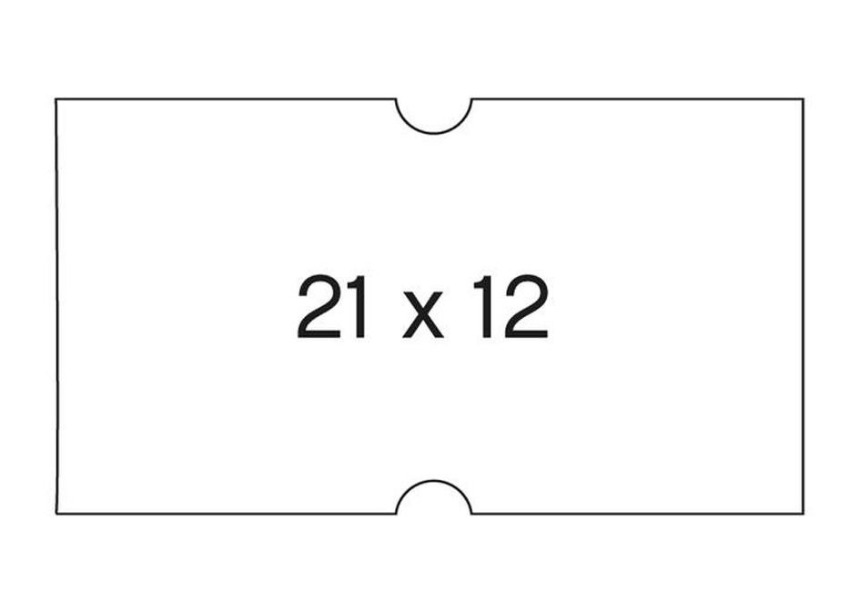 APLI Etiquette pour pince, rectangulaire, blanc, 21 x 12 mm