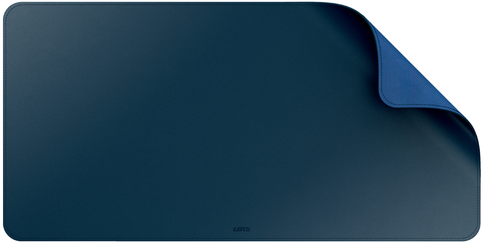 LEITZ Sous-main, 800 x 400 mm, en PVC, bleu nuit