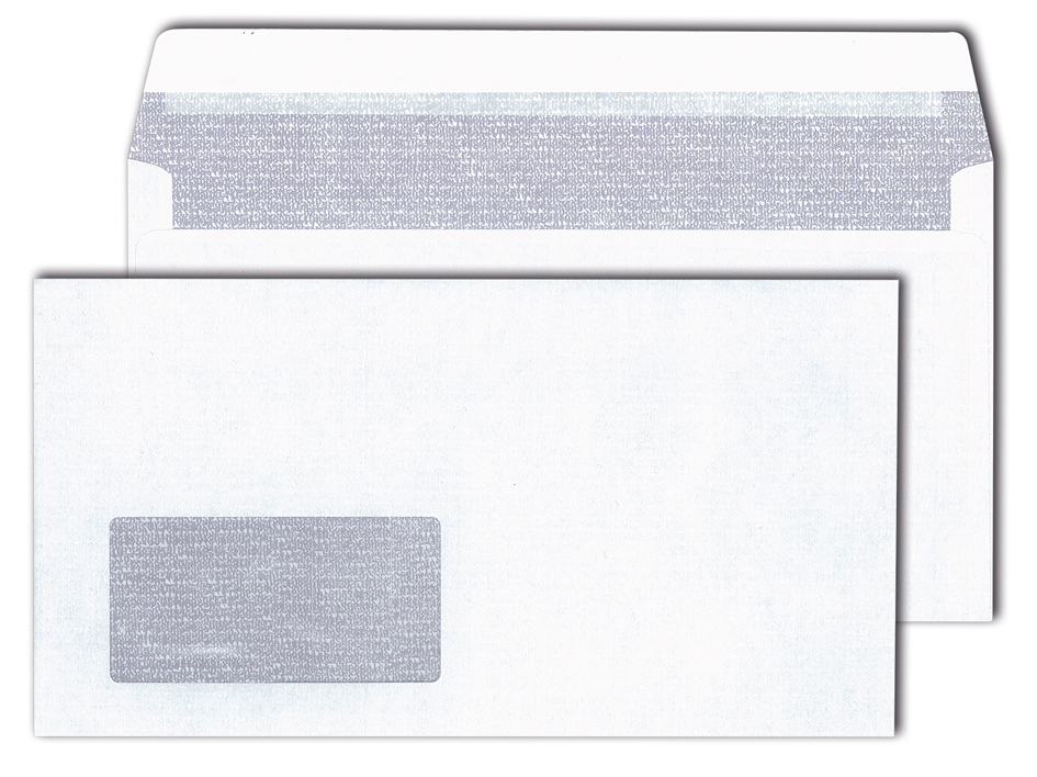 MAILmedia Enveloppe 125 x 235 mm, ultra blanc, sans fenêtre sans fenêtre 125 x 235 mm 80 g/m2 blanc 500